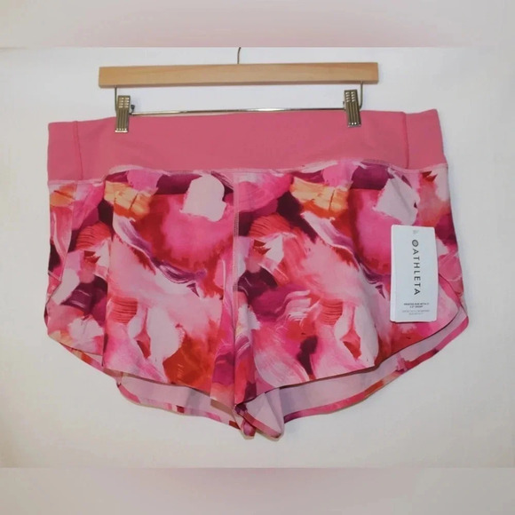 NWT Athleta Printer Run with It 3.5” Shorts Size XL - Picture 2 of 13